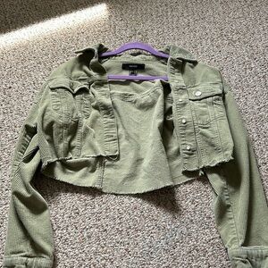 Cropped Corduroy jacket size small